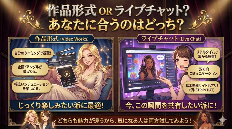 作品形式orライブチャット