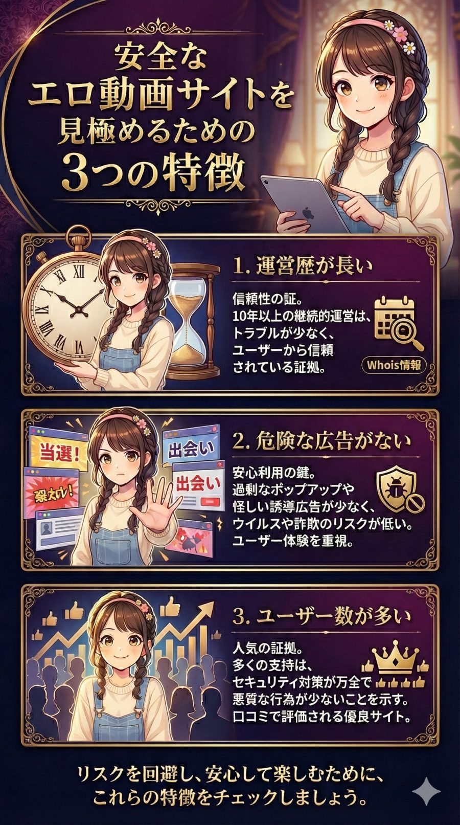 安全なエロ動画サイトの特徴