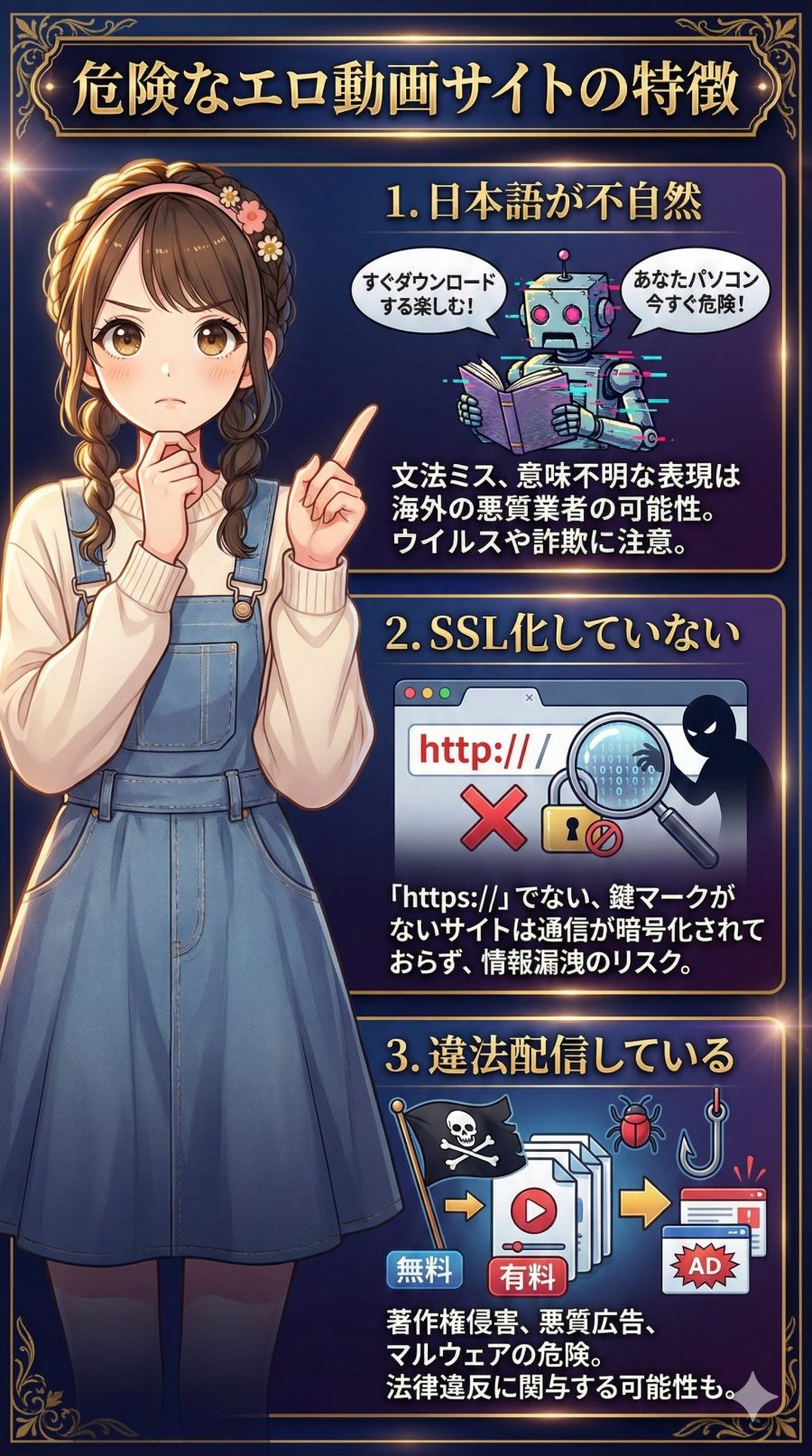 危険なエロ動画サイトの特徴