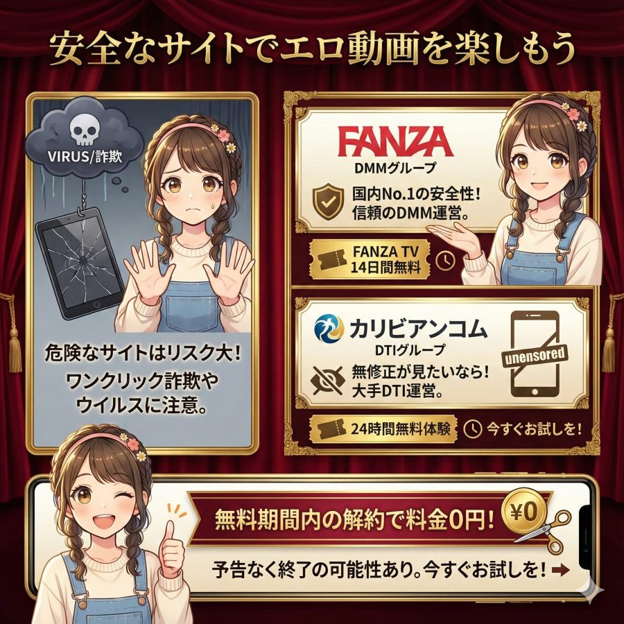 安全なサイトでエロ動画を楽しもう