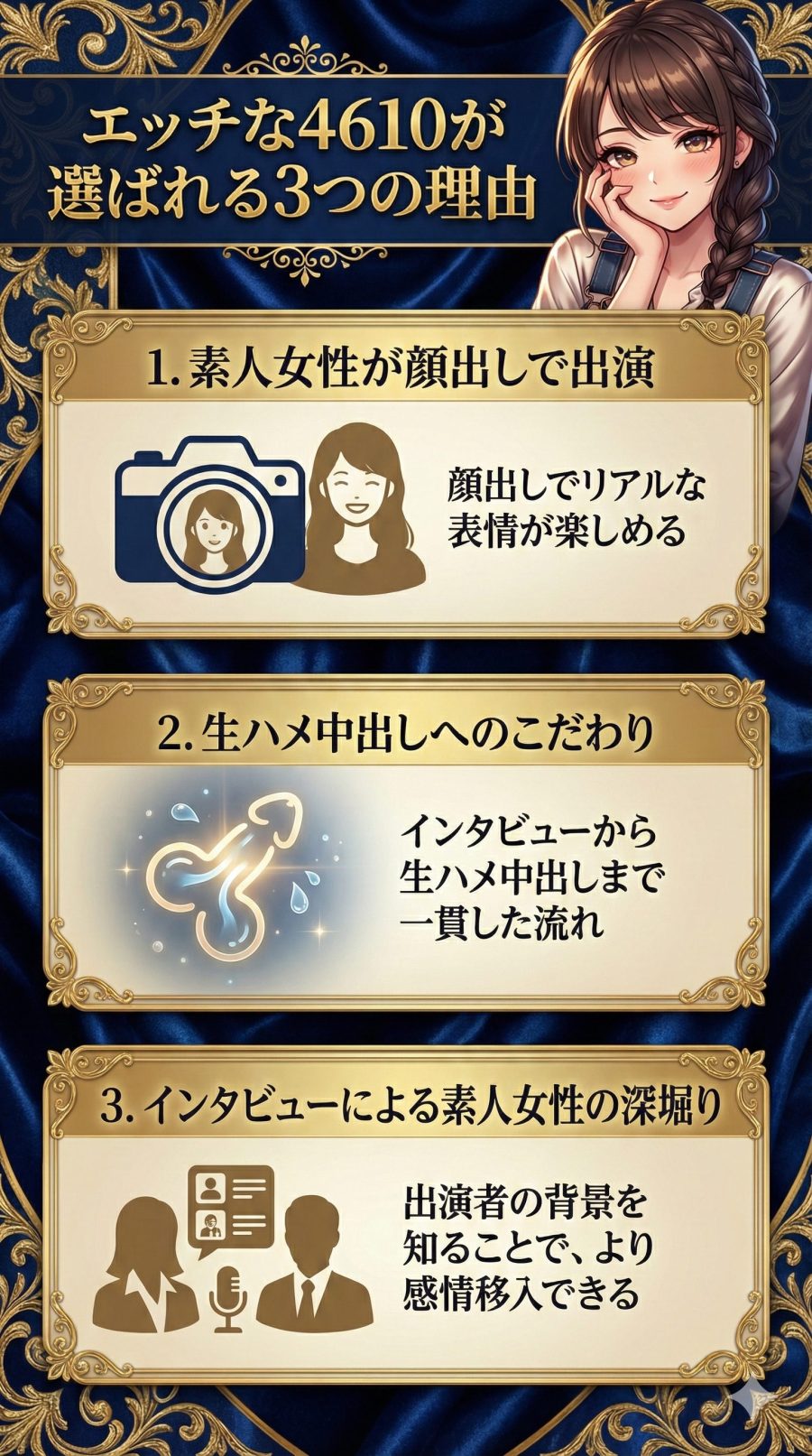 エッチな4610が選ばれる3つの理由