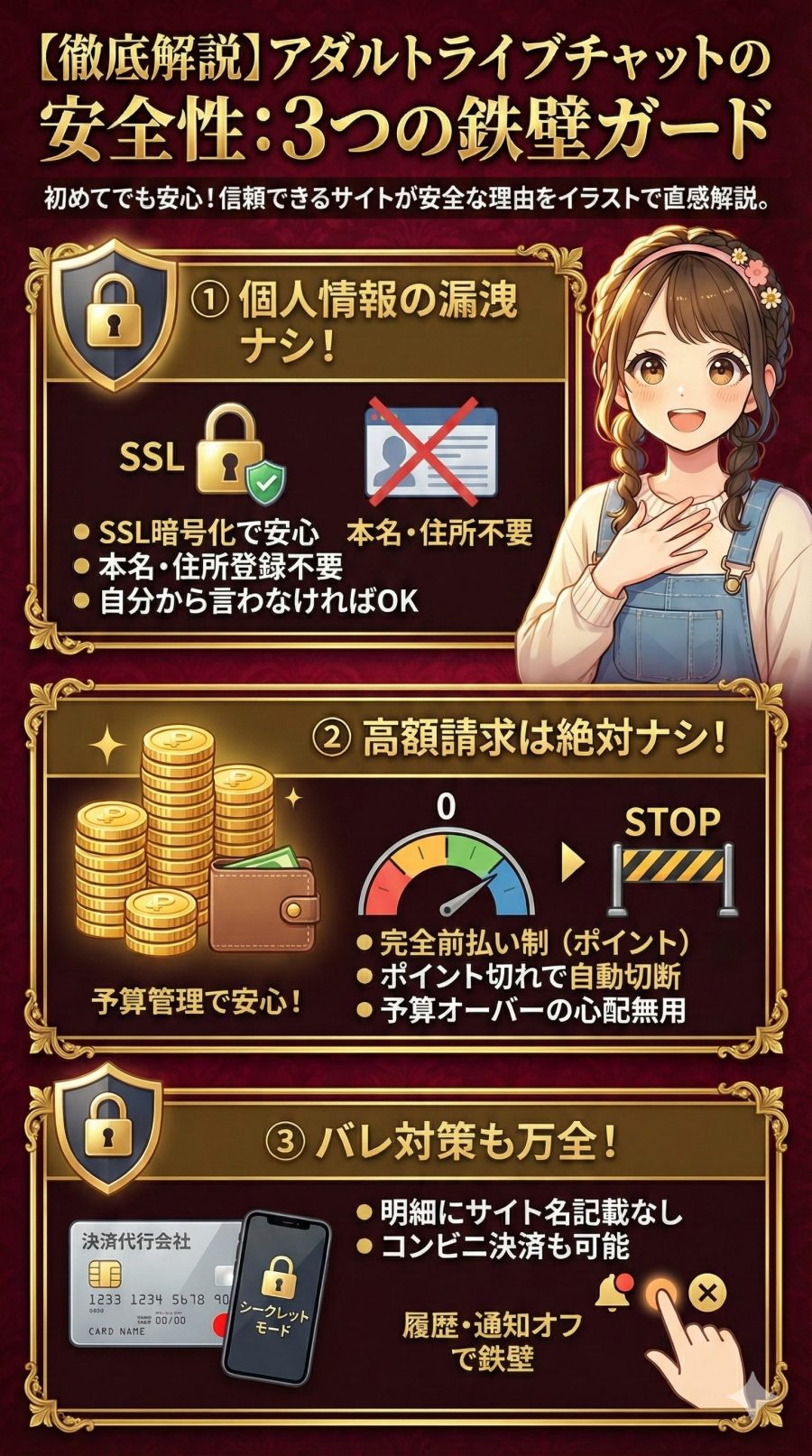 アダルトライブチャットの安全性