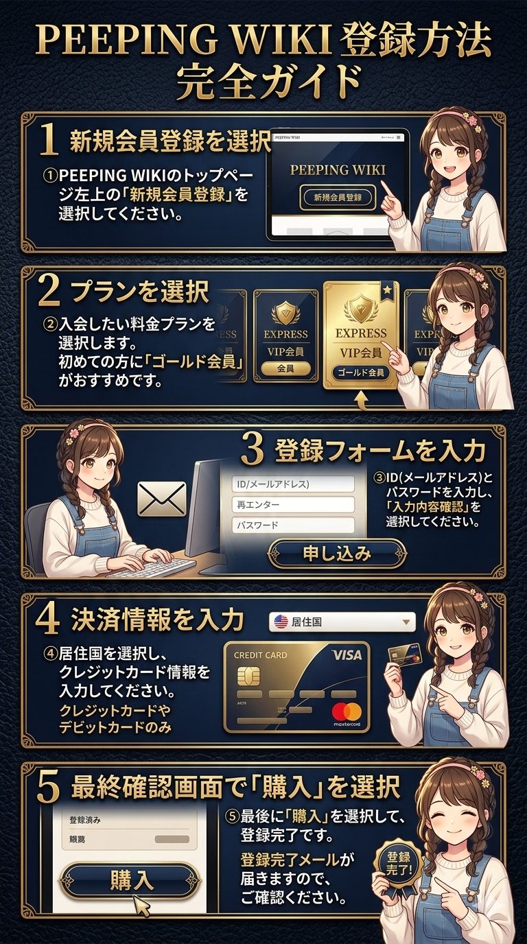 PEEPING WIKIの登録方法