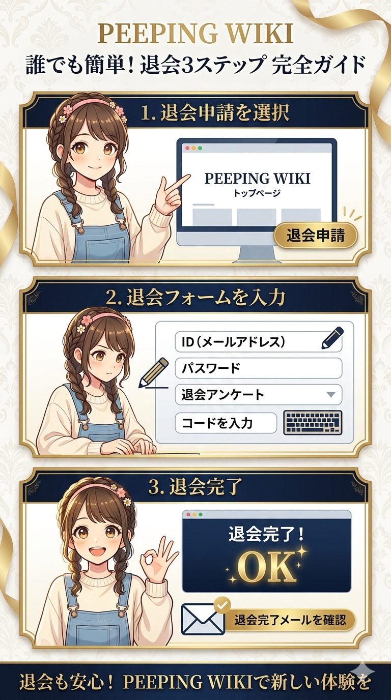 PEEPING WIKIの退会方法