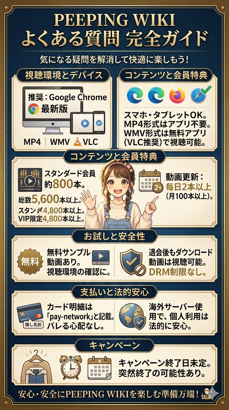 PEEPING WIKIのよくある質問