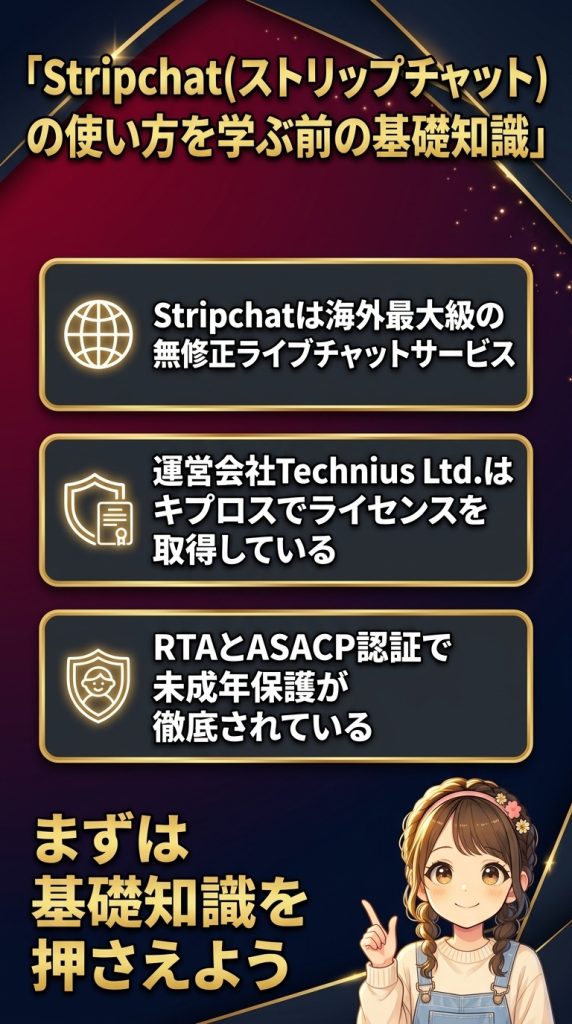 Stripchat(ストリップチャット)の使い方を学ぶ前の基礎知識