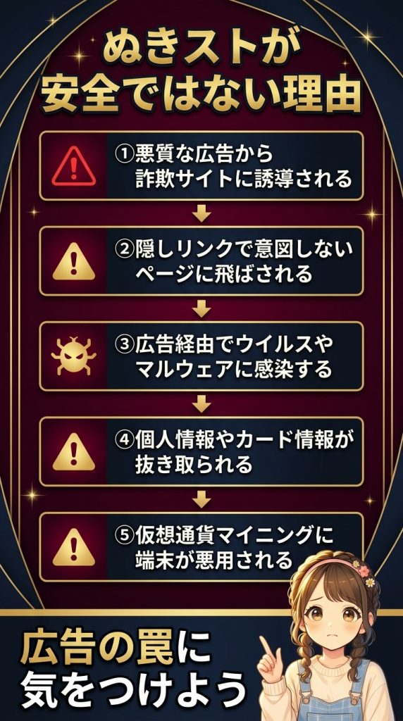 ぬきストが安全ではない理由