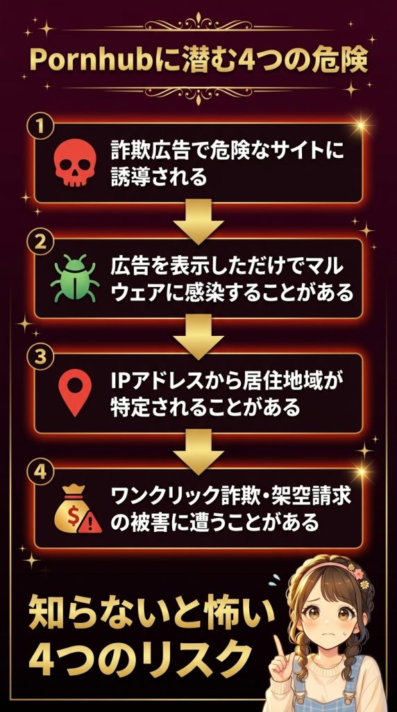 Pornhubに潜む4つの危険