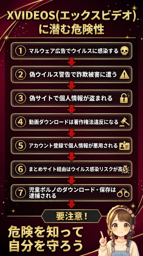XVIDEOS(エックスビデオ)に潜む危険性