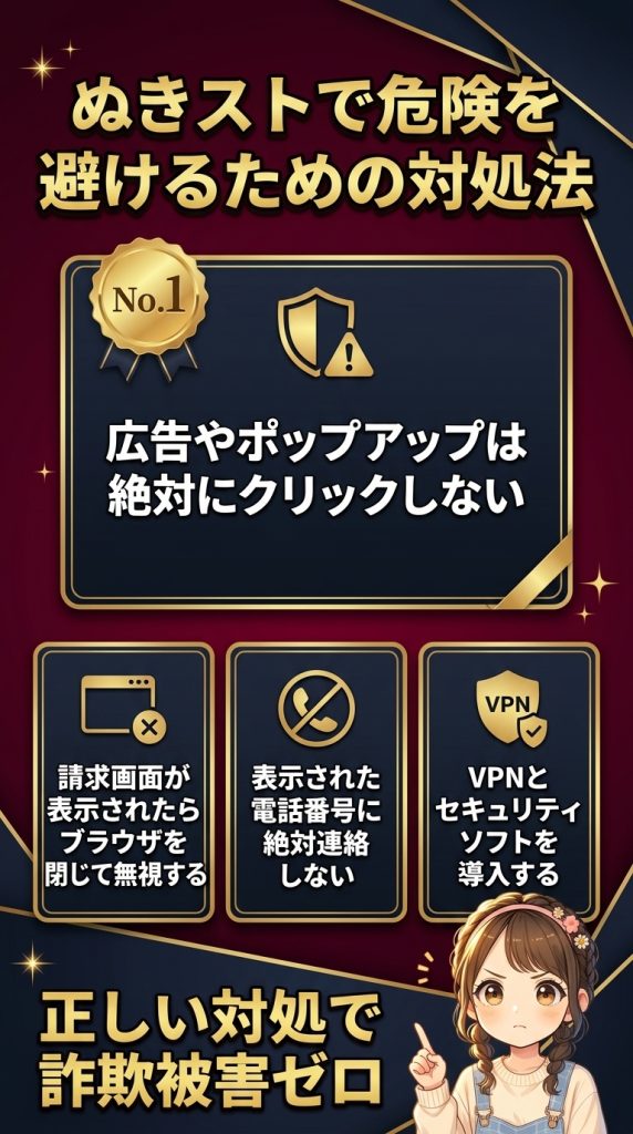 ぬきストで危険を避けるための対処法