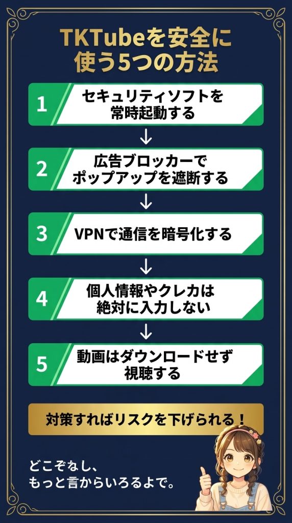 TKTubeを安全に使う5つの方法