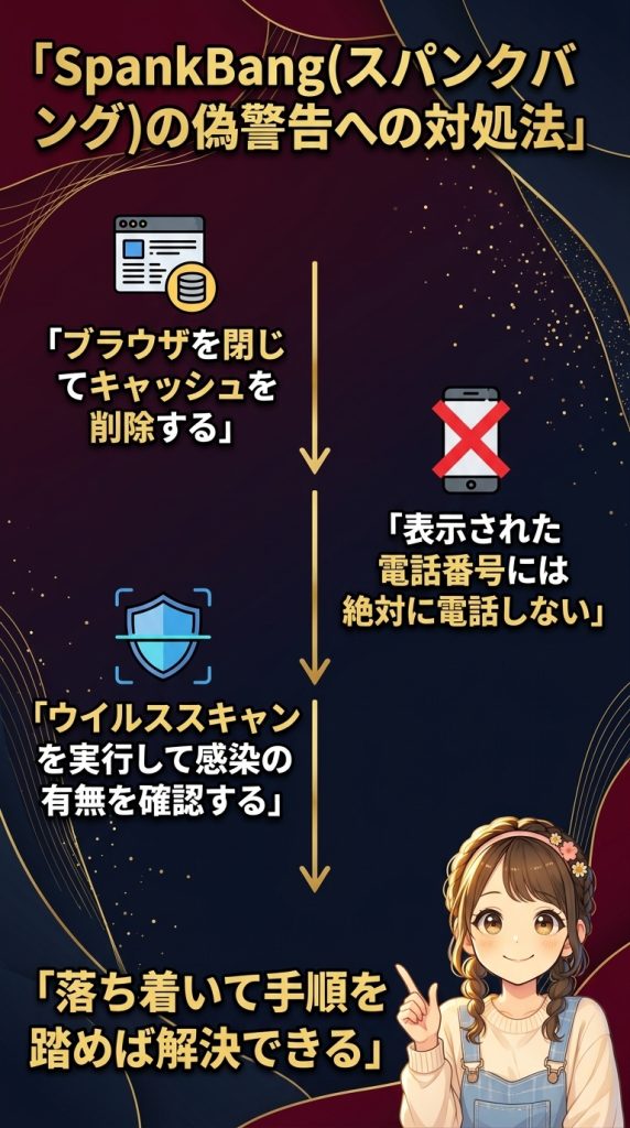 SpankBang(スパンクバング)の偽警告への対処法