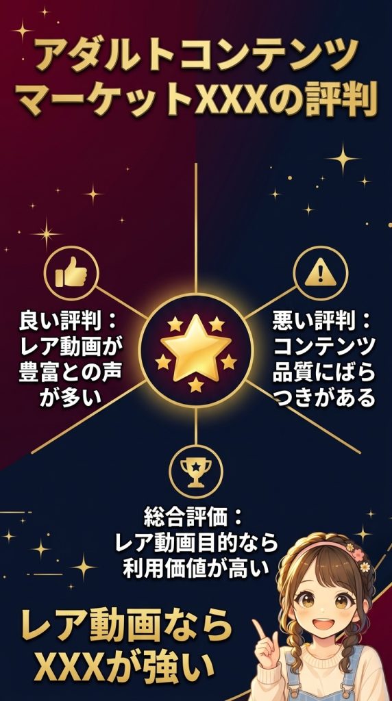 アダルトコンテンツマーケットXXXの評判