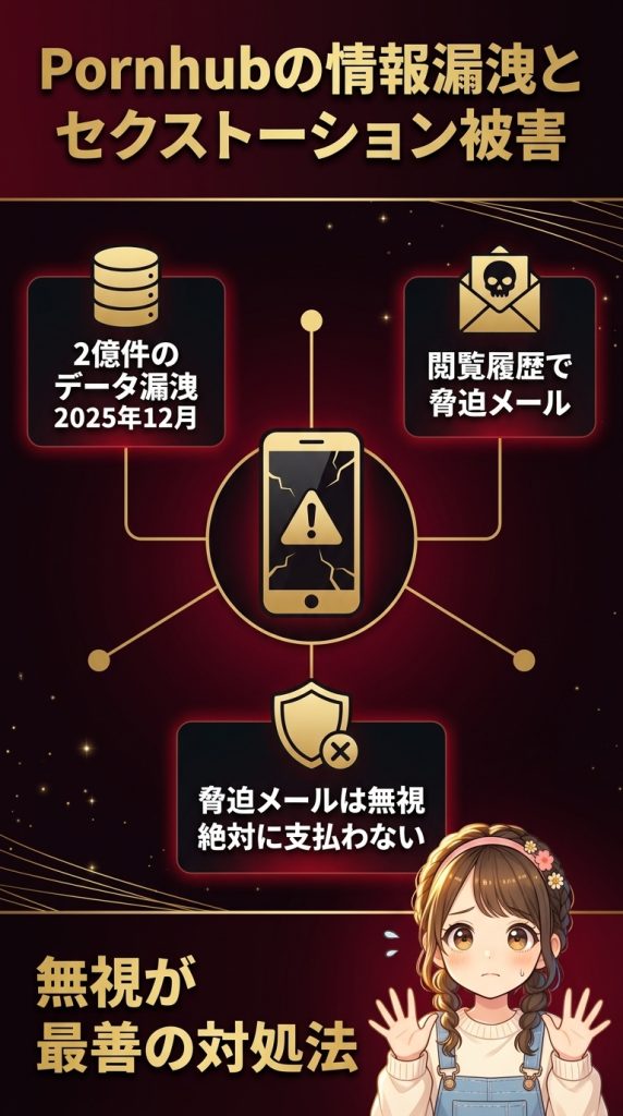Pornhubの情報漏洩とセクストーション被害