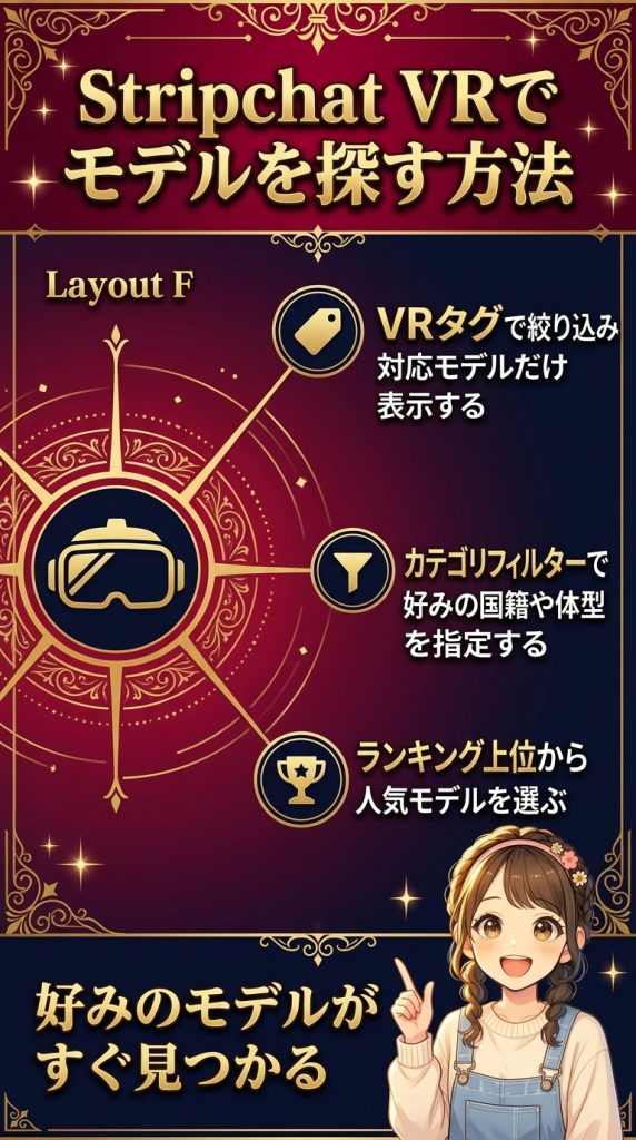 Stripchat VRでモデルを探す方法