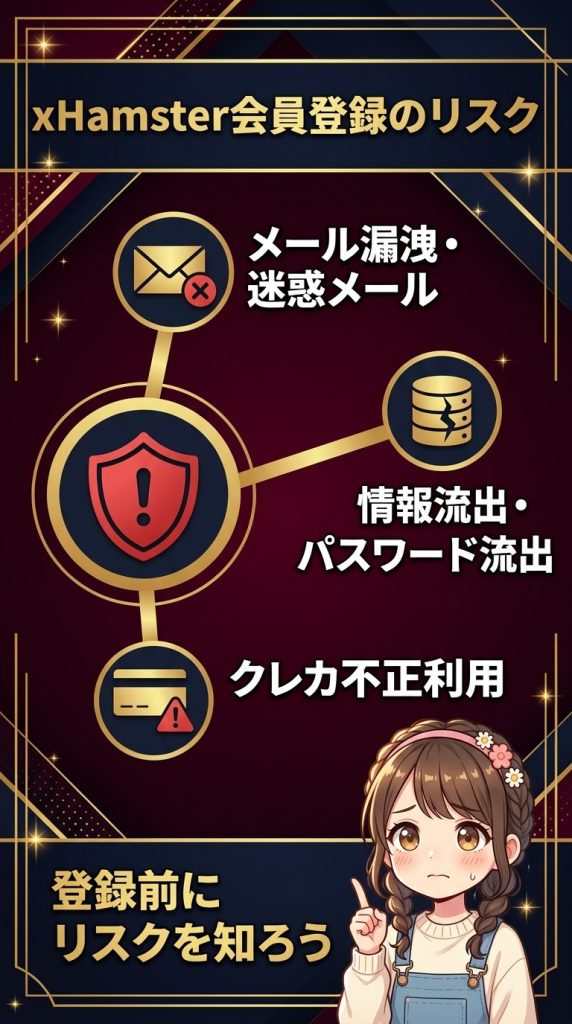 xHamster(エックスハムスター)に会員登録するリスク