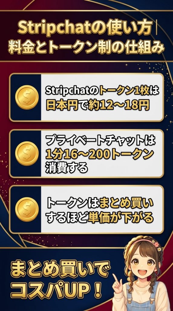 Stripchatの使い方｜料金とトークン制の仕組み