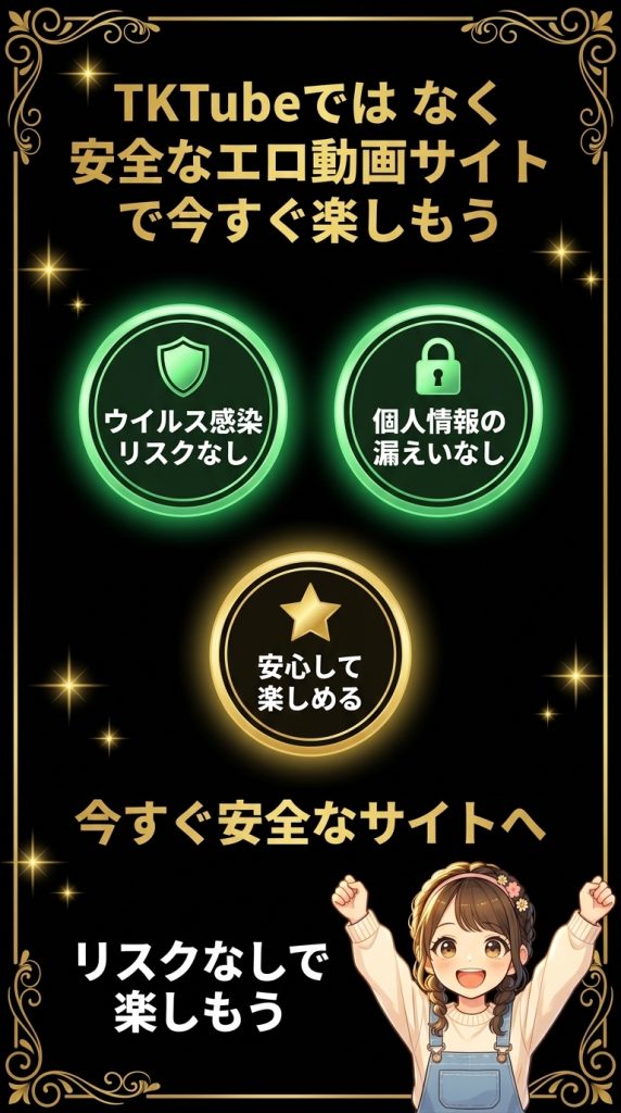 TKTubeではなく安全なエロ動画サイトで今すぐ楽しもう