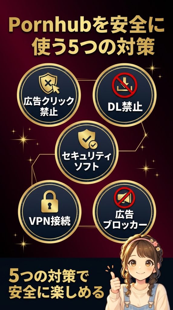Pornhubを安全に使う5つの対策