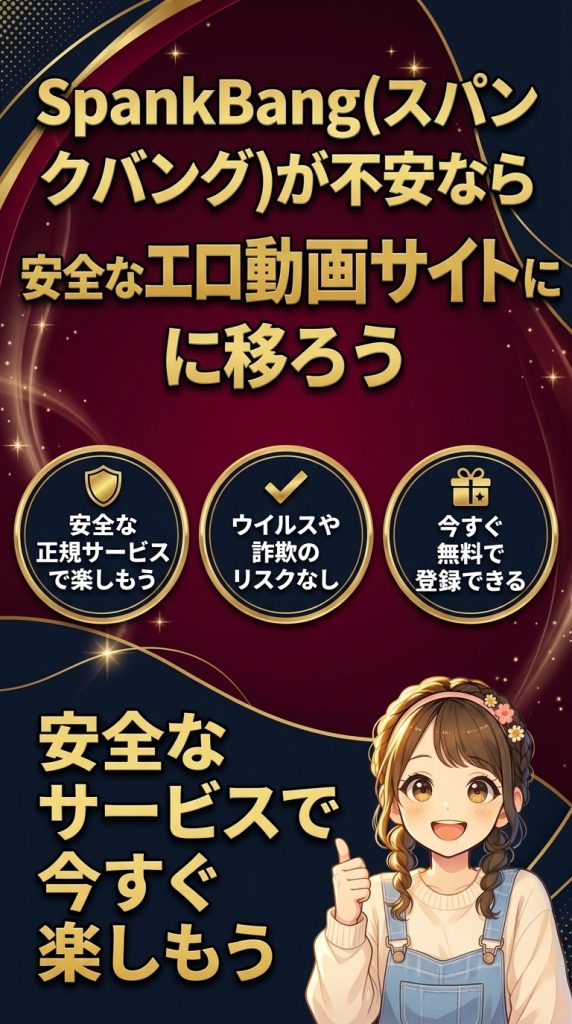 SpankBang(スパンクバング)が不安なら安全なエロ動画サイトに移ろう