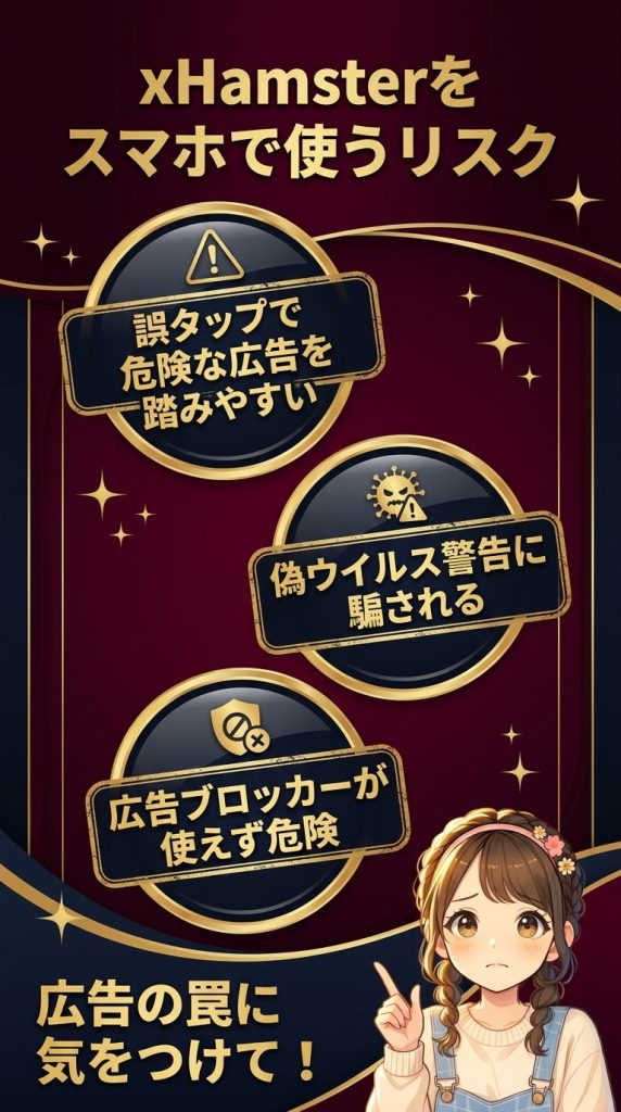 xHamster(エックスハムスター)をスマホで使うリスク