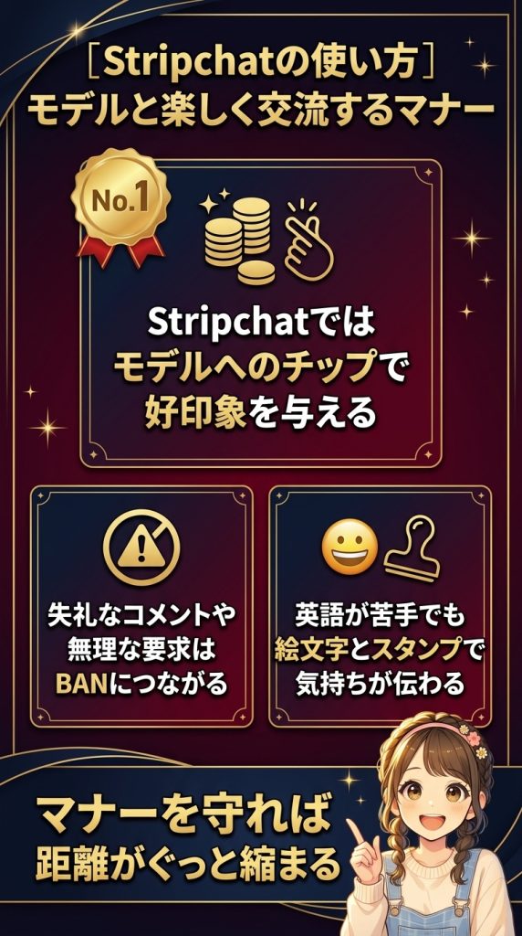 Stripchatの使い方｜モデルと楽しく交流するマナー