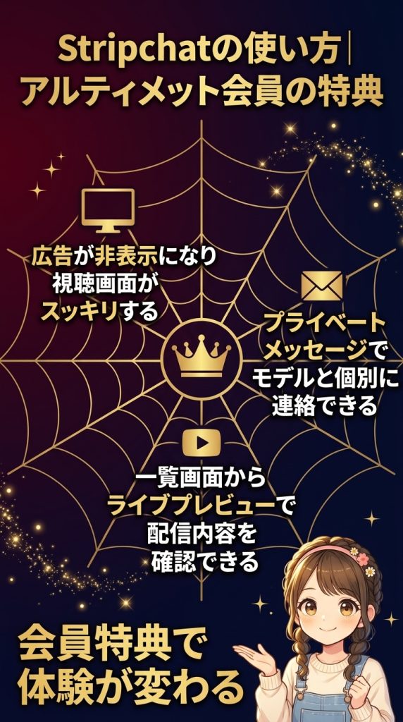 Stripchatの使い方｜アルティメット会員の特典