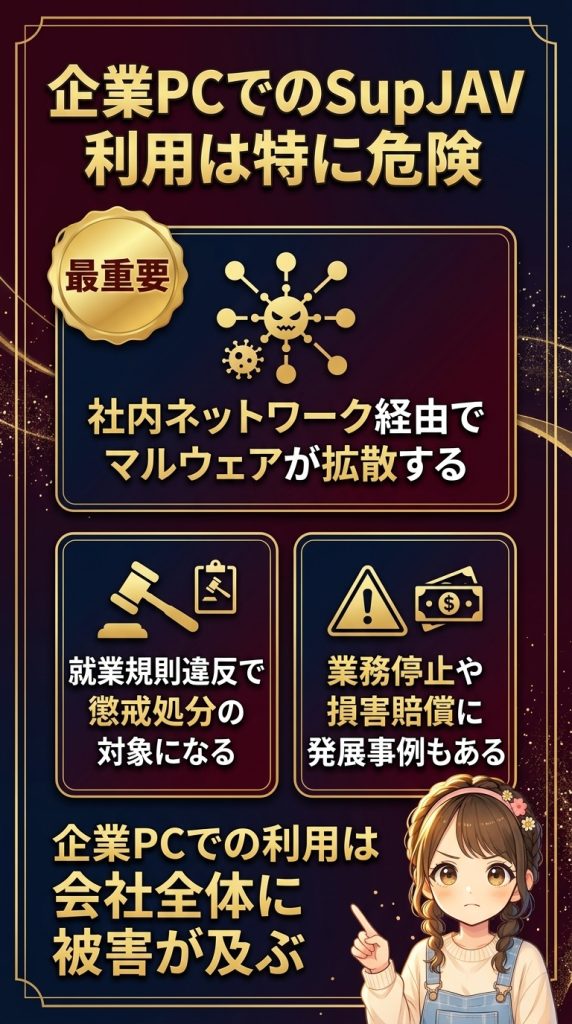 企業PCでのSupJAV利用は特に危険