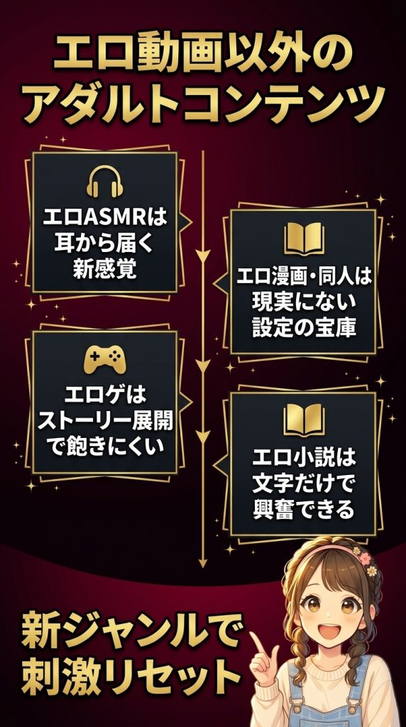エロ動画以外のアダルトコンテンツ