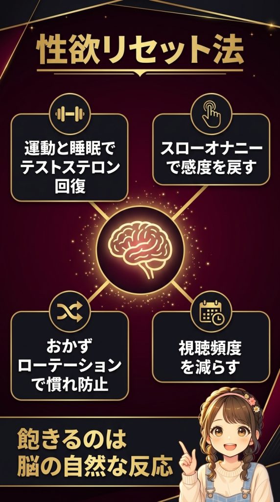 エロ動画に飽きたときの性欲リセット法